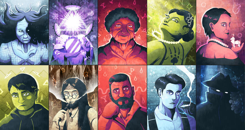 TMOB Characters 1 A selection of character portraits that I made for The Matter of Being.
