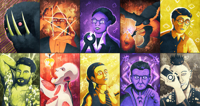 TMOB Characters 1 A selection of character portraits that I made for The Matter of Being.